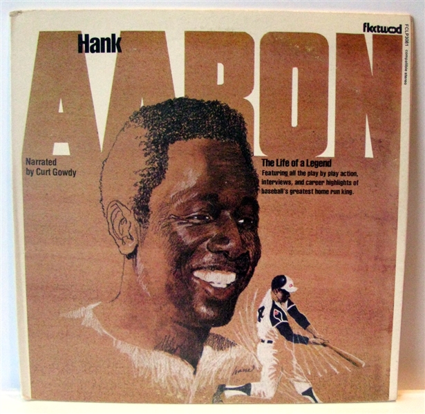 70's HANK AARON THE LIFE OF A LEGEND RECORD ALBUM