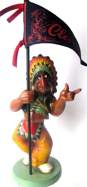 VINTAGE CLEVELAND INDIANS CHIEF WAHOO STATUE