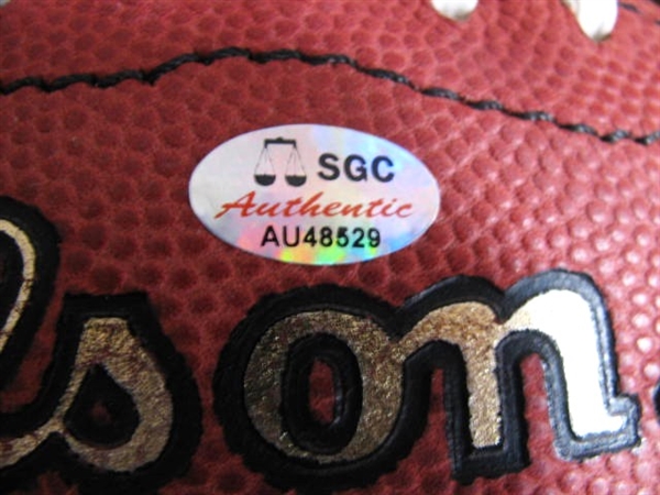 DON MAYNARD #13 HOF 87 SIGNED FOOTBALL w/SGC COA