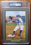 1988 PEE WEE REESE SIGNED PEREZ STEELE SLABBED AND AUTHENTICATED BY PSA DNA