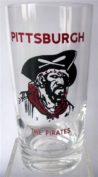 50's PITTSBURGH PIRATES BIG LEAGUER DRINKING GLASS