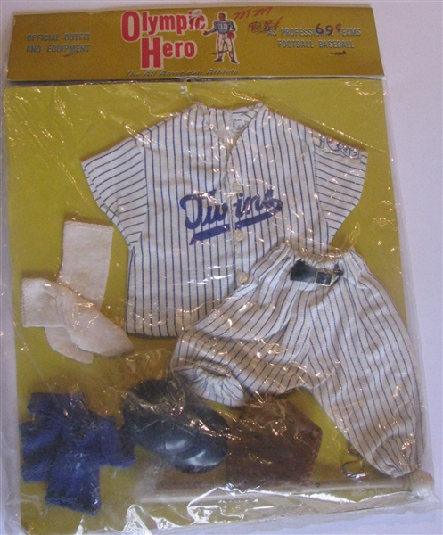 60's MINNESOTA TWINS JOHNNY HERO OUTFIT - SEALED IN PACKAGE