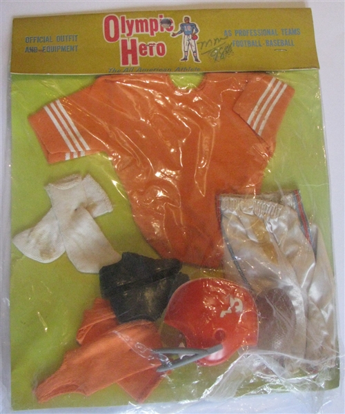 60's DENVER BRONCOS JOHNNY HERO OUTFIT - SEALED IN PACKAGE