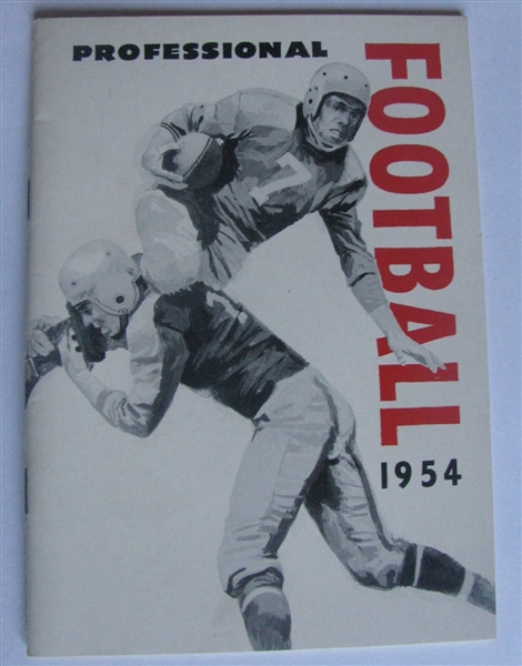 1954 PROFESSIONAL FOOTBALL GUIDE - NFL