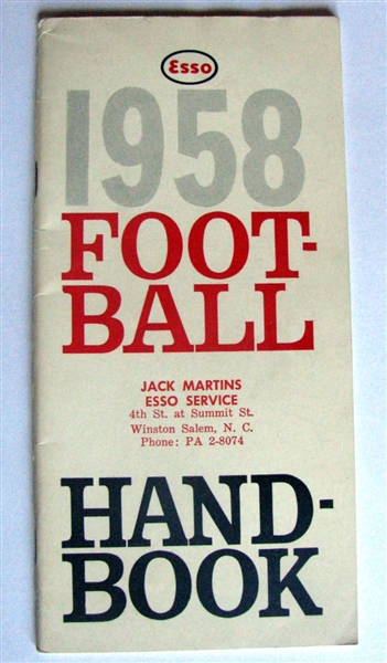 1958 FOOTBALL HANDBOOK