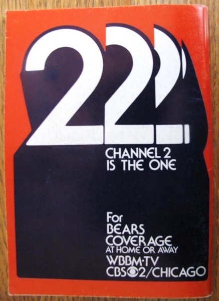 1976 CHICAGO BEARS MEDIA GUIDE