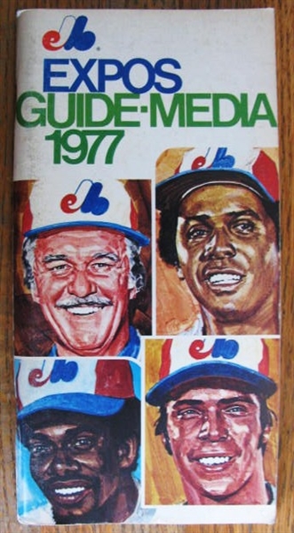 1977 MONTREAL EXPOS MEDIA GUIDE