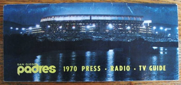 1970 SAN DIEGO PADRES MEDIA GUIDE-2ND YEAR IN EXISTENCE