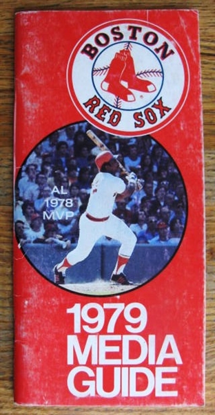 1979 BOSTON RED SOX MEDIA GUIDE