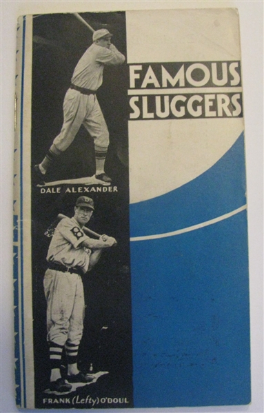1932 FAMOUS SLUGGERS BOOKLET