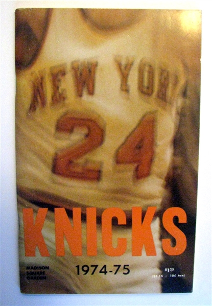 1974-1975 NEW YORK KNICKS YEARBOOK