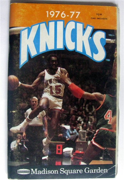 1976-77 NEW YORK KNICKS YEARBOOK