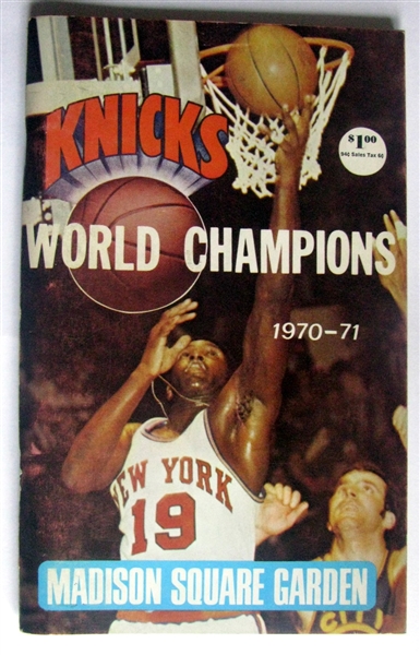 1970-71 NEW YORK KNICKS YEARBOOK