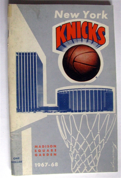 1967-68 NEW YORK KNICKS YEARBOOK- FRAZIER/BRADLEY ROOKIE SEASONS