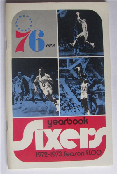 1972-73 PHILADELPHIA SEVENTY-SIXERS YEARBOOK