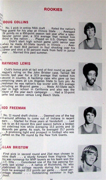 1973-74 PHILADELPHIA SEVENTY-SIXERS YEARBOOK