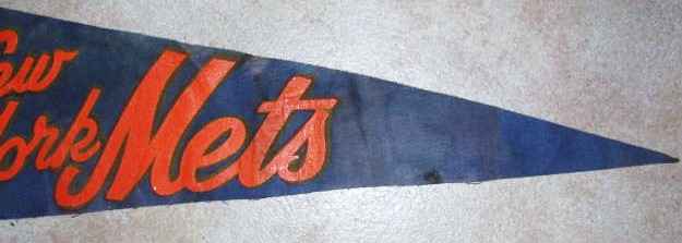 Vintage New York Mets Mr. Met Embroidered Iron-On Patch – 4" X 2" – Red, Black, White