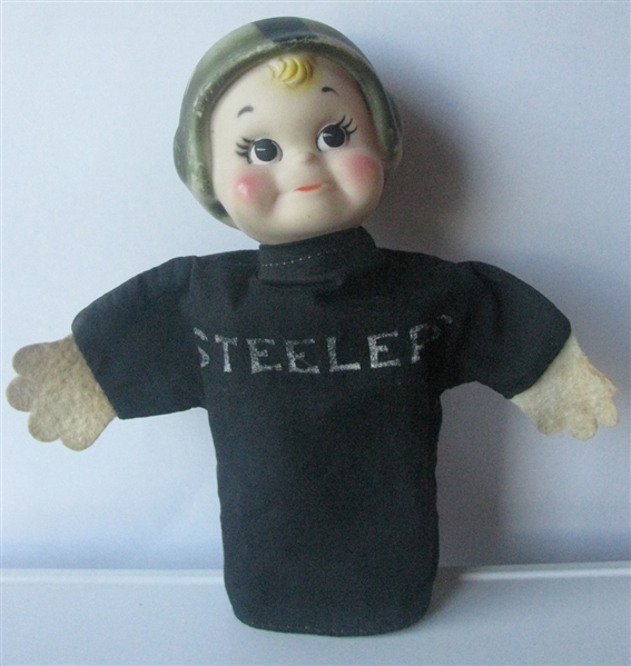 60's PITTSBURGH STEELERS HAND PUPPET - RARE!