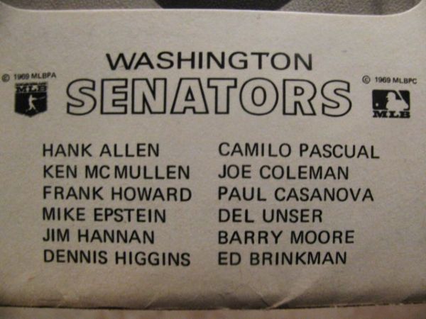 VINTAGE WASHINGTON SENATORS BASEBALL PHOTO PACK