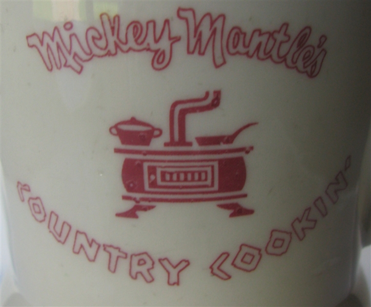 VINTAGE MICKEY MANTLE'S COUNTRY COOKIN' MUG