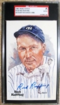 RED RUFFING SIGNED PEREZ STEELE POST CARD - SGC SLABBED & AUTHENTICATED
