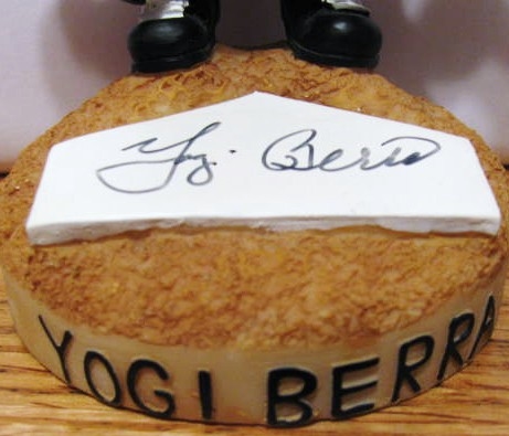 YOGI BERRA SIGNED BOBBING HEAD FROM BERRA MUSEUM w/ SGC COA