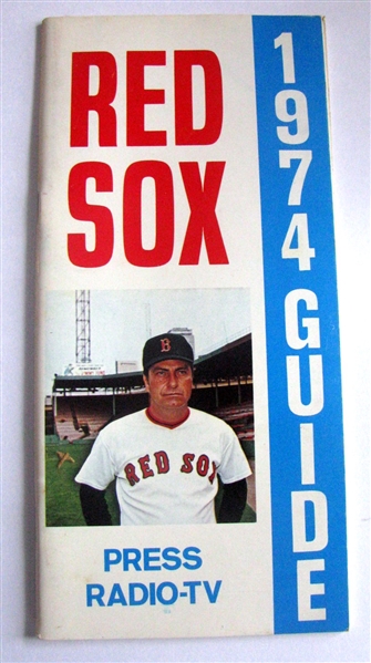 1974 BOSTON RED SOX MEDIA GUIDE