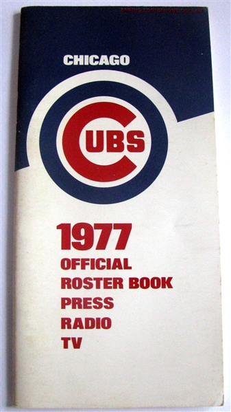 1977 CHICAGO CUBS MEDIA GUIDE