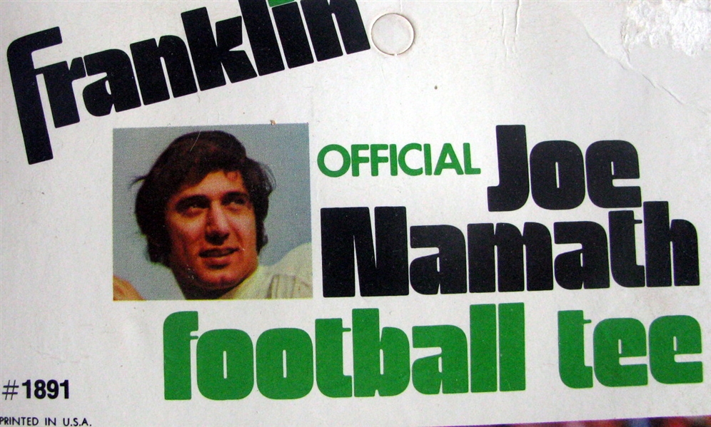 VINTAGE JOE NAMATH FOOTBALL TEE ON CARD