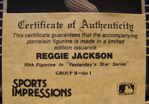 REGGIE JACKSON SPORTS IMPRESSIONS BASEBALL STATUE