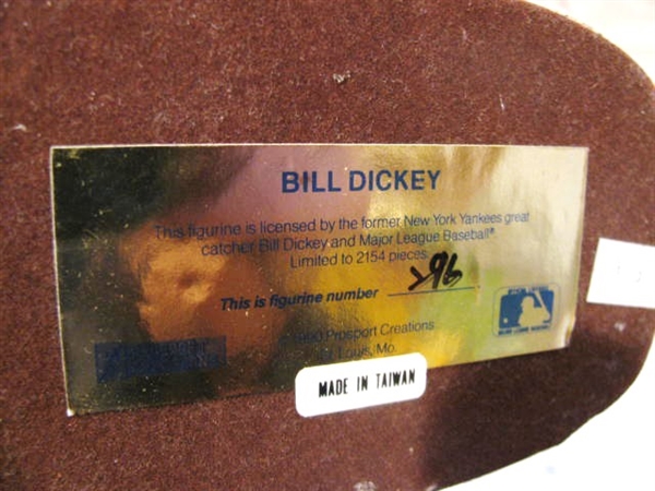BILL DICKEY PROSPORT CREATIONS BASEBALL STATUE