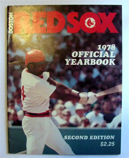1978 BOSTON RED SOX YEARBOOK - 2nd EDITION