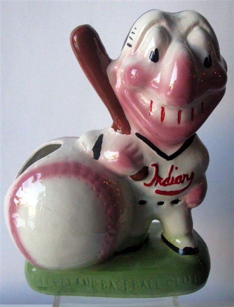 50's CLEVELAND INDIANS CHIEF WAHOO DESK ACCESSORY