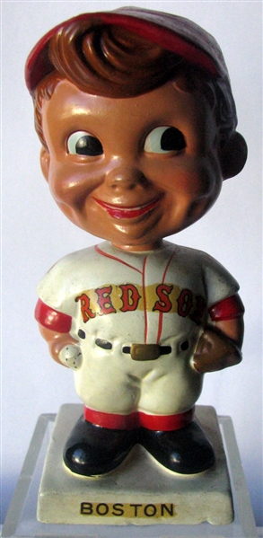 60's BOSTON RED SOX WHITE BASE BOBBING HEAD