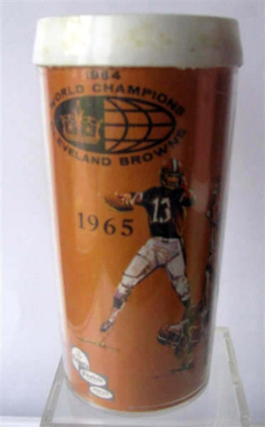 1964 CLEVELAND BROWNS WORLD CHAMPIONS VOLPE PLAYER CUP- FRANK RYAN