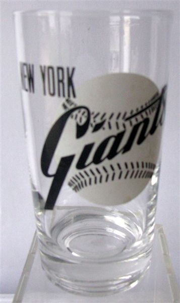 50's NEW YORK GIANTS BIG LEAGUER GLASS