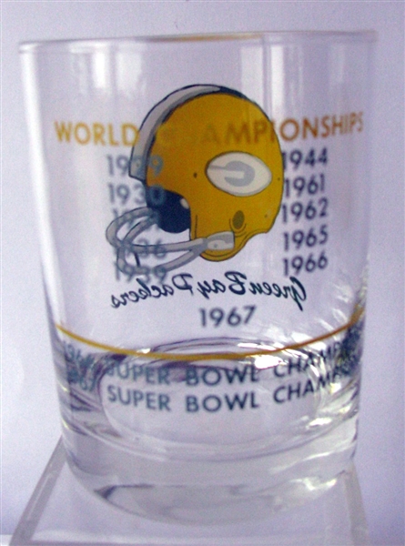 VINTAGE GREEN BAY PACKERS CHAMPIONS GLASS