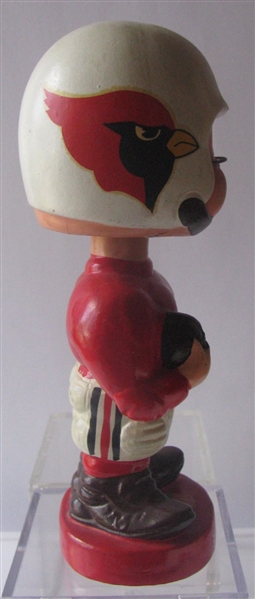 60's ST. LOUIS CARDINALS TYPE 1 TOES UP BOBBING HEAD w/BOX