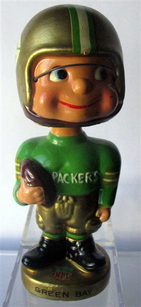 60's GREEN BAY PACKERS TOES-UP TYPE 1 BOBBING HEAD
