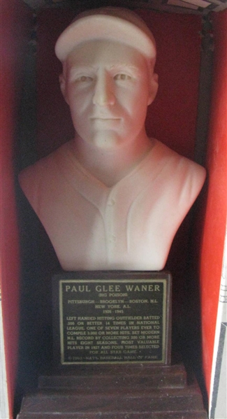 1963 PAUL WANER HALL OF FAME BUST w/BOX
