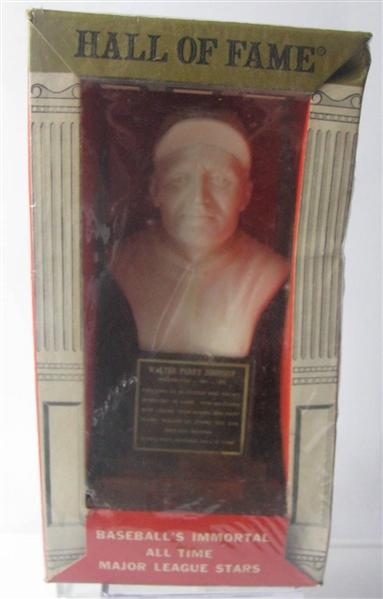 1963 WALTER JOHNSON HALL OF FAME BUST w/SEALED BOX