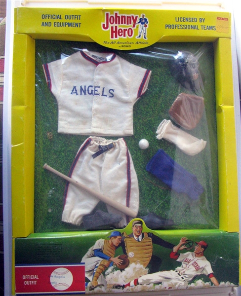 1965 LOS ANGELES ANGELS JOHNNY HERO OUTFIT - SEALED IN BOX