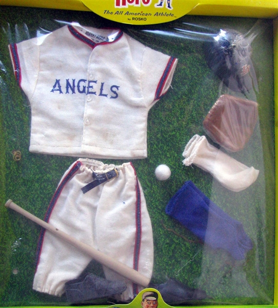 1965 LOS ANGELES ANGELS JOHNNY HERO OUTFIT - SEALED IN BOX
