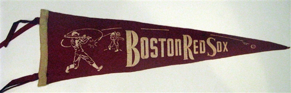 40's BOSTON RED SOX 3/4 SIZE PENNANT