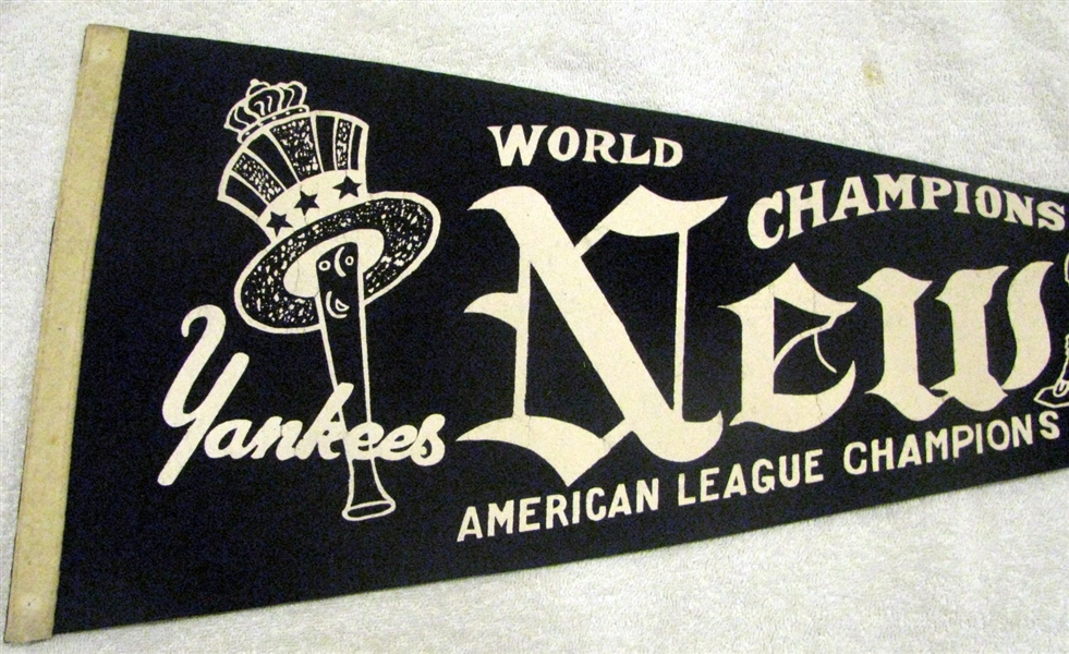 40's NEW YORK YANKEES AMERICAN LEAGUE CHAMPIONS PENNANT