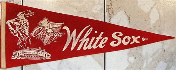 1950's CHICAGO WHITE SOX FULL SIZE PENNANT