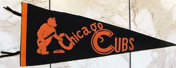50's CHICAGO CUBS FULL SIZE PENNANT