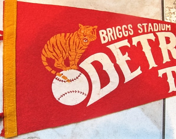 1951 DETROIT TIGERS FULL SIZE PENNANT