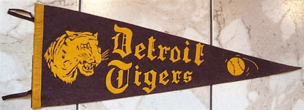 40's DETROIT TIGERS FULL SIZE PENNANT