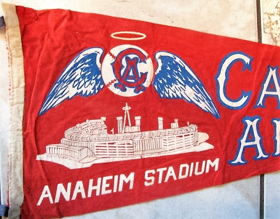60's CALIFORNIA ANGELS FULL SIZE PENNANT